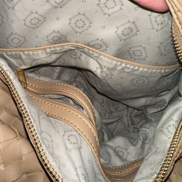 Calf skin - Woven leather bag - Tan - Picture 5 of 7